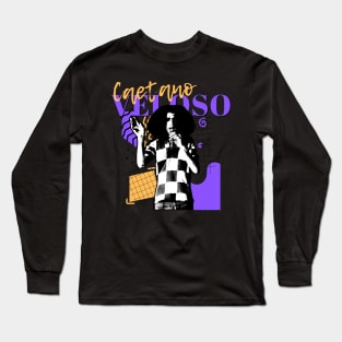 Caetano veloso retro style Long Sleeve T-Shirt